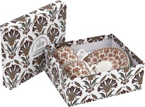 DUO Kpl.2 filiżanek ze spodkami 120 ml Carnatio do espresso 9