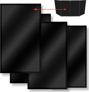 STAND4ME STAND4ME DJ PARAWAN LYCRA materiał czarny osłona komplet 4 szt. 2