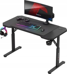 Biurko Huzaro Biurko Gamingowe Z Regulowaną Wysokością Huzaro Hero 2.6 Black + Podkładka 2