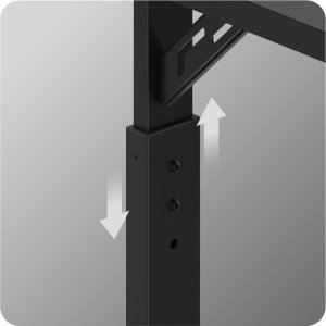 Biurko Huzaro Biurko Gamingowe Z Regulowaną Wysokością Huzaro Hero 2.6 Black + Podkładka 4