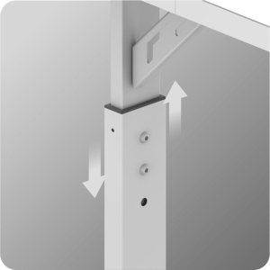 Biurko Huzaro Biurko Gamingowe Z Regulowaną Wysokością Huzaro Hero 2.6 White Podkładka 4