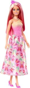 Lalka Barbie Mattel Barbie Księżniczka Lalka różowy strój HRR08 1