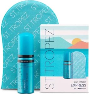 ST.TROPEZ St. Tropez Self Tan Express zestaw ekspresowa samoopalająca pianka 50ml + rękawica 1