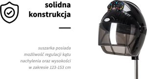 Activeshop Gabbiano suszarka stojąca Centurion LVI-203S trzy prędkości ionic czarna 11