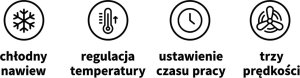 Activeshop Gabbiano suszarka stojąca Centurion LVI-203S trzy prędkości ionic czarna 12