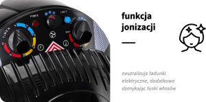 Activeshop Gabbiano suszarka stojąca Centurion LVI-203S trzy prędkości ionic czarna 13