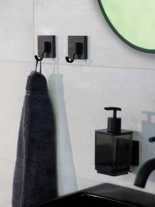 Dozownik do mydła Wenko Dozownik montowany na ścianie QUADRO, montaż bez wiercenia 2