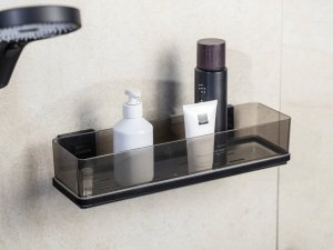 Wenko Transparentna półka łazienkowa QUADRO, montaż bez wiercenia 2