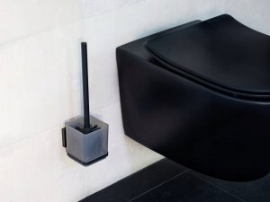Wenko Kwadratowy pojemnik na szczotkę WC QUADRO, montaż bez wiercenia 3