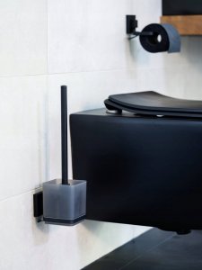 Wenko Kwadratowy pojemnik na szczotkę WC QUADRO, montaż bez wiercenia 4