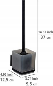 Wenko Kwadratowy pojemnik na szczotkę WC QUADRO, montaż bez wiercenia 6