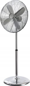 Nordic Home Culture 45 cm metal floor stand fan, chrome 1