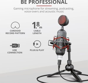 Mikrofon Trust MIKROFON GAMINGOWY STREAMINGOWY USB GXT 244 BUZZ TRUST 3