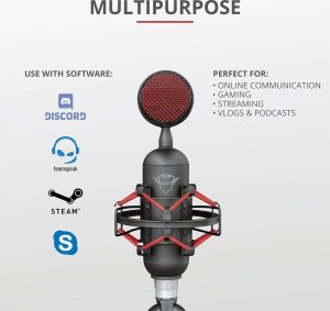 Mikrofon Trust MIKROFON GAMINGOWY STREAMINGOWY USB GXT 244 BUZZ TRUST 5