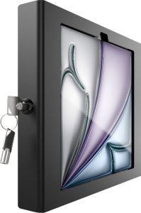 Uchwyt Compulocks iPad Air M2 11" (2024), Apex Secured Enclosure Wall Mount - Gehause - fur Tablett - Glasbefestigung, Raum - verriegelbar - hochwertiges Aluminium - Schwarz - Bildschirmgrosse: 27.94 cm (11") - Montageschnittstelle: 100 x 100 mm - Wandmon 3
