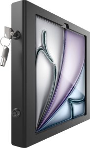 Uchwyt Compulocks Compulocks iPad Air M2 13" (2024), Apex Secured Enclosure Wall Mount - Gehause - fur Tablett - Glasbefestigung, Raum - verriegelbar - hochwertiges Aluminium - Schwarz - Bildschirmgrosse: 33.02 cm (13") - Montageschnittstelle: 100 x 100 m 3