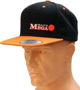 Dragon Czapka Megabaits Limited Edition 2019 flat front - snapback 665 black - fluo orange 1