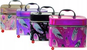 Adar Kuferek M z lusterkiem na zamek 21x14x13cm MIX 3