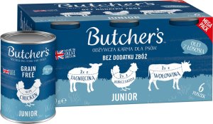 Butcher’s Butcher's Original Junior megapack mix smaków kawałki w galaretce karma dla psów 6 x 400g 3