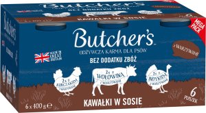 Butcher’s Butcher's Original Recipe in Gravy mix smaków z warzywami w sosie karma dla psa 6 x 400g 2