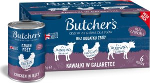 Butcher’s Butcher's Original Recipe in Jelly mix smaków z wątróbką lub nerkami kawałki w galaretce karma dla psa 6 x 400g 1