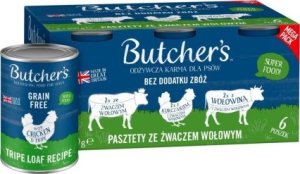 Butcher’s Butcher's Original Tripe megapack mix smaków ze żwaczem pasztet karma dla psa 6 x 400g 1