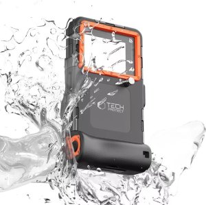 Tech-Protect IPX8 UNIVERSAL DIVING WATERPROOF CASE BLACK/ORANGE 2