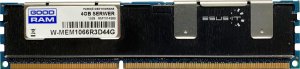 Pamięć do laptopa GoodRam Pamięć RAM 1x 4GB GoodRAM ECC REGISTERED DDR3  1066MHz PC3-8500 RDIMM | W-MEM1066R3D44G 1