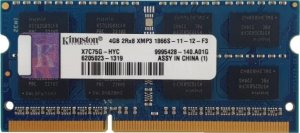 Pamięć do laptopa Kingston Pamięć RAM 1x 4GB Kingston DDR3 1Rx8 1866MHz PC3-12800 SO-DIMM  | X7C75G-HYC 1