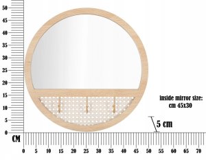 Vilde Lustro ścienne FUJI, Ø 50 cm 6