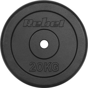 Rebel Obciążenie żeliwne 20kg, otwór 31mm, talerz klasyczny, REBEL ACTIVE 1