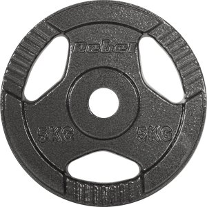 Rebel Zestaw obciążeń żeliwnych 4x5kg, otwór 31mm, talerz z uchwytami, REBEL ACTIVE 3