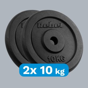 Rebel Active RBA-2129 Obciążenie żeliwne zestaw 2 x 10 kg 5