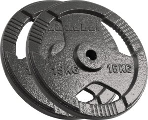 Rebel Zestaw obciążeń żeliwnych 2x15kg, otwór 31mm, talerz z uchwytami, REBEL ACTIVE 1