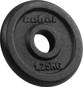 Rebel Zestaw obciążeń żeliwnych 4x1.25kg, otwór 31mm, talerz klasyczny, REBEL ACTIVE 2