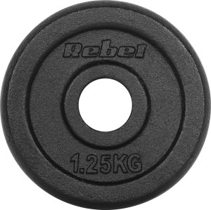 Rebel Zestaw obciążeń żeliwnych 4x1.25kg, otwór 31mm, talerz klasyczny, REBEL ACTIVE 3