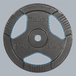 Rebel RBA-2135 Obciążenia żeliwne – zestaw 2 x 10 kg z uchwytami 7