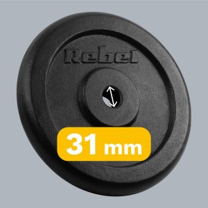 Rebel Active Zestaw obciążeń żeliwnych 2x15kg 31mm 6