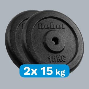 Rebel Active Zestaw obciążeń żeliwnych 2x15kg 31mm 7