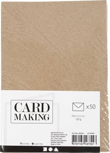 Focus Focus Envelope 115x160 Brown 120g 50 pcs 2