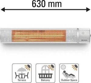 Grzejnik Trotec Halogeninis infraraudonųjų spindulių šildytuvas Trotec IR 2050, galia: 2000 W 11