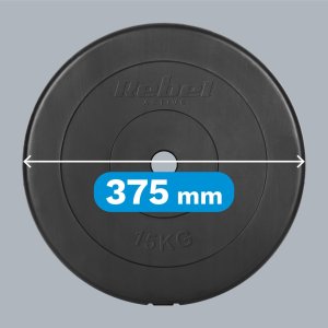 Rebel Zestaw obciążeń bitumicznych 2x15kg, otwór 31mm, talerz klasyczny, REBEL ACTIVE 7