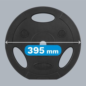 Rebel Active Zestaw obciążeń bitumicznych 2x15kg, otwór 31mm, talerz z uchwytami, REBEL ACTIVE 7