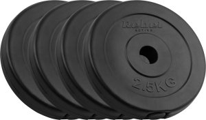 Rebel Zestaw obciążeń bitumicznych 4x2.5kg, otwór 31mm, talerz klasyczny, REBEL ACTIVE 1