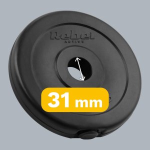 Rebel Zestaw obciążeń bitumicznych 4x1.25kg, otwór 31mm, talerz klasyczny, REBEL ACTIVE 8