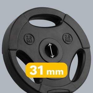 Rebel Zestaw obciążeń bitumicznych 4x2.5kg, otwór 31mm, talerz z uchwytami, REBEL ACTIVE 10