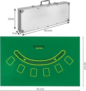 Malatec POKER - ZESTAW 500 ŻETONÓW W WALIZCE HQ 23529 15