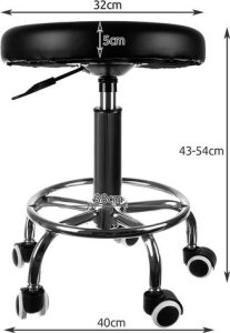 Beautylushh Stołek fryzjerski SF23505 7