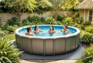 Dmuchane Mata piankowa pod basen puzzle 50 x 50 cm 8 szt 4