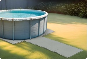 Dmuchane Mata piankowa pod basen puzzle 50 x 50 cm 8 szt 6